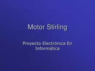 motor stirling