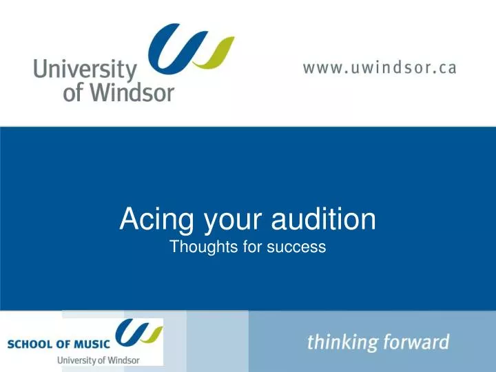 acing your audition thoughts for success