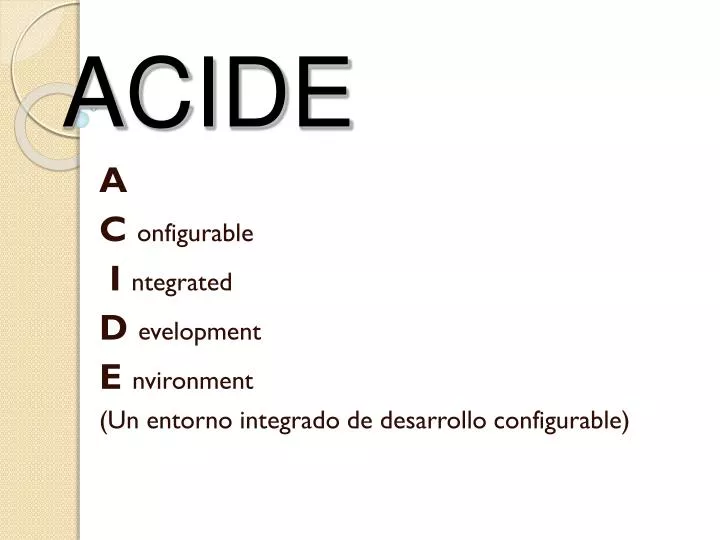 acide