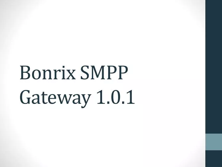 bonrix smpp gateway 1 0 1