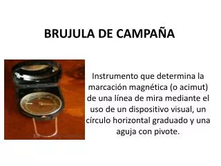 brujula de campa a