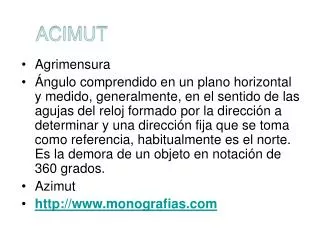 acimut