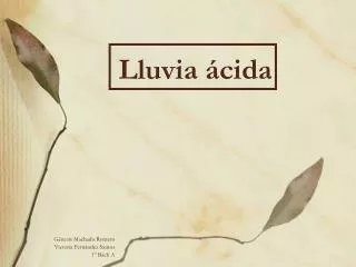 lluvia cida