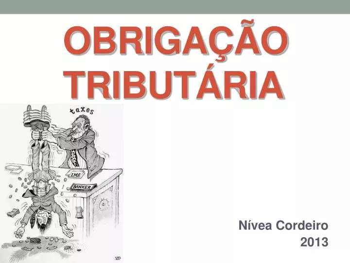 obriga o tribut ria