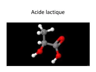 acide lactique