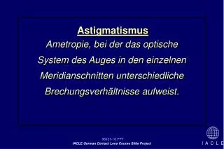 Astigmatismus