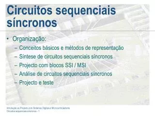 circuitos sequenciais s ncronos
