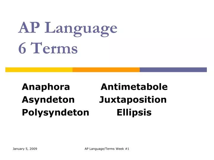 ap language 6 terms