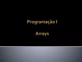 programa o i arrays
