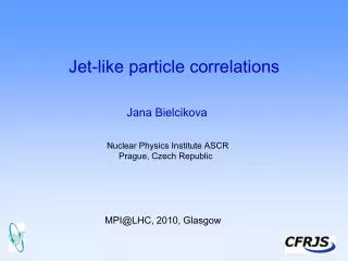 Jet-like particle correlations