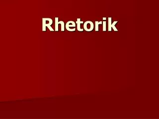 rhetorik