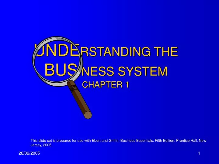 unde rstanding the bus iness system chapter 1