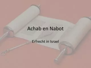 achab en nabot