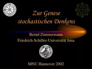 zur genese stochastischen denkens