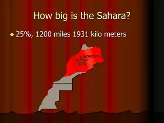 How big is the Sahara?