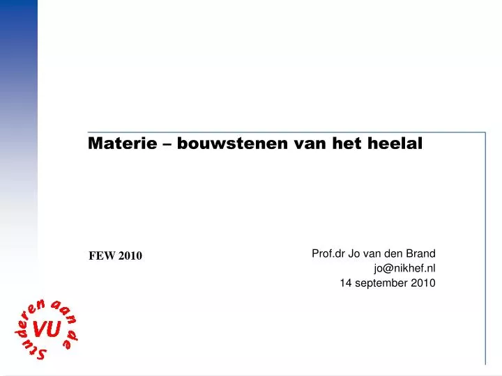 materie bouwstenen van het heelal