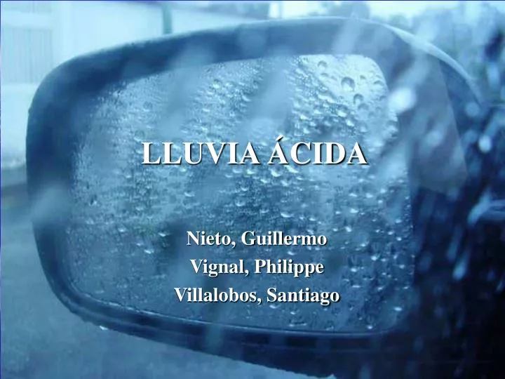 lluvia cida