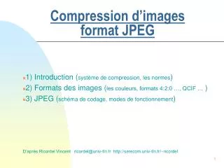 compression d images format jpeg