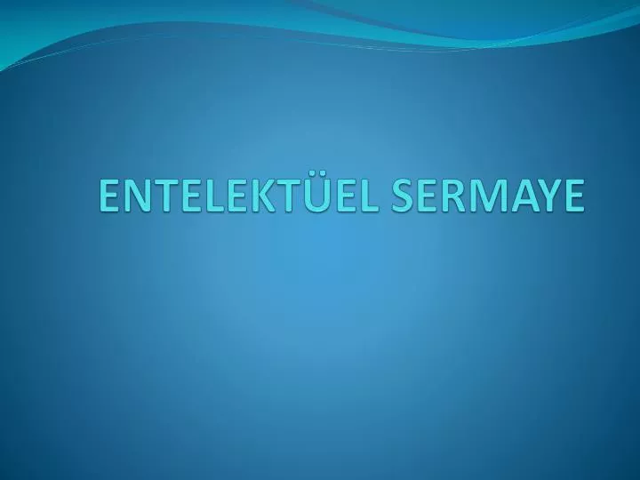 entelekt el sermaye