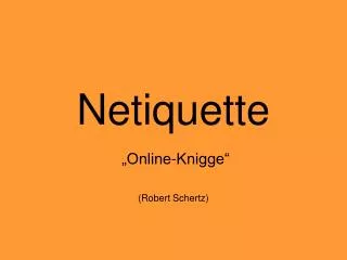 netiquette
