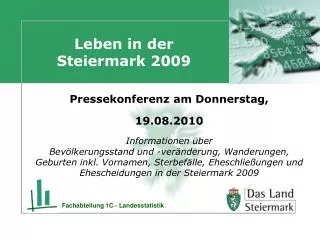 leben in der steiermark 2009
