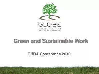 Green and Sustainable Work