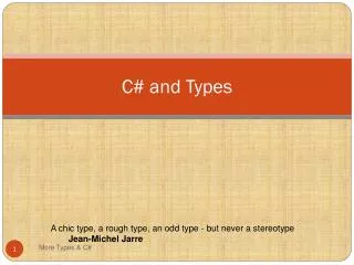 C# and Types