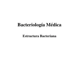 bacteriolog a m dica