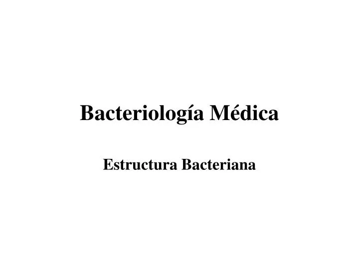 bacteriolog a m dica