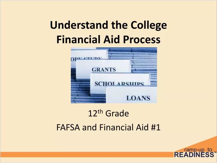 understand the college financial aid process