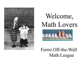 Welcome, Math Lovers