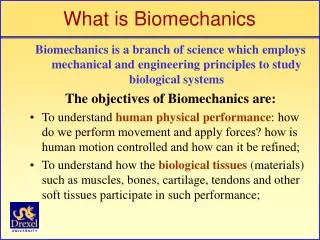 What is Biomechanics
