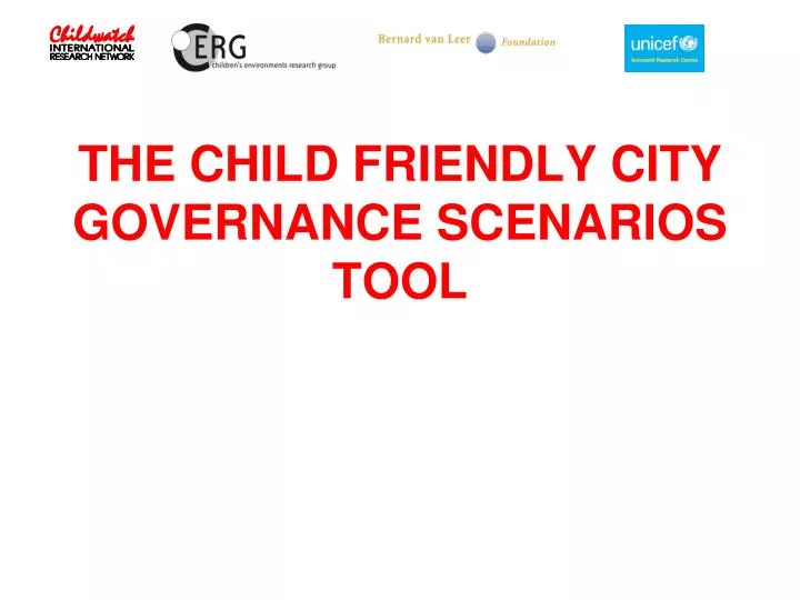 the child friendly city governance scenarios tool