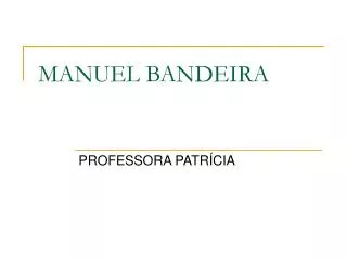 manuel bandeira