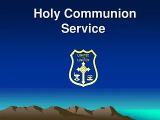 Holy Communion Service