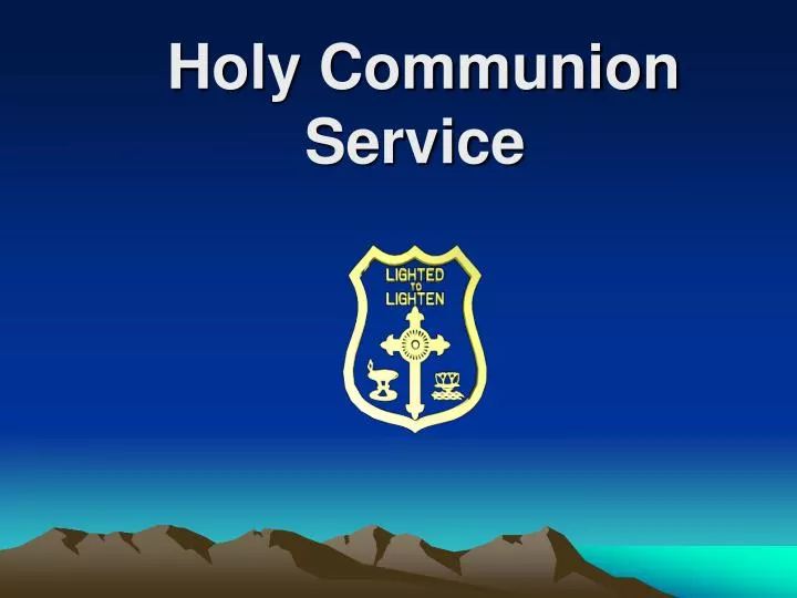holy communion service