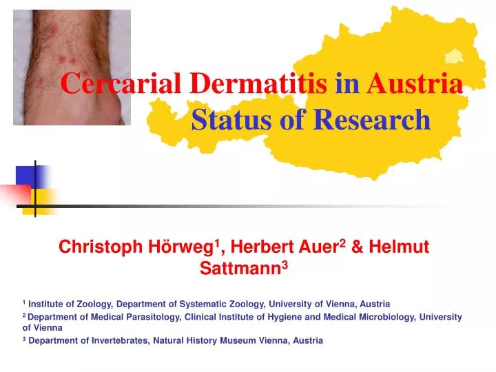 cercarial dermatitis in austria status of research