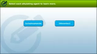 Select each alkylating agent to learn more .