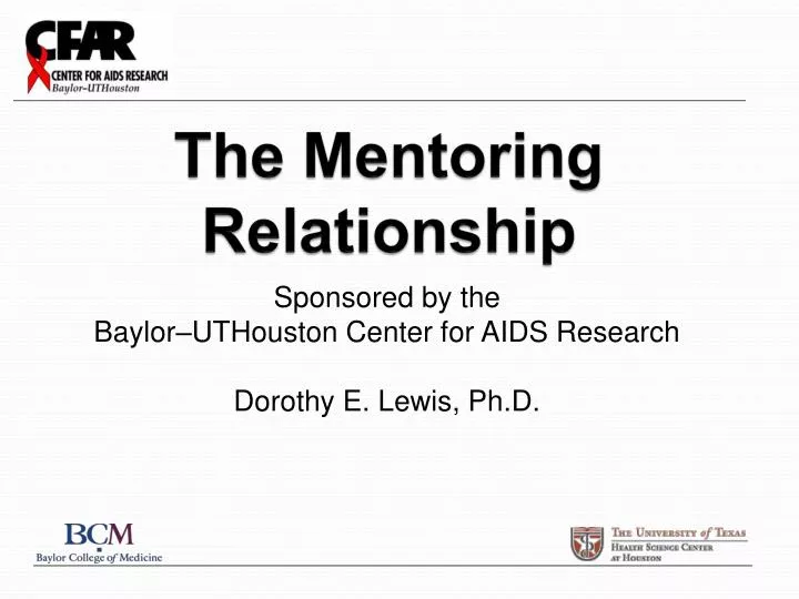 the mentoring relationship