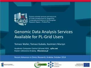 Genomic Data Analysis Services Available for PL-Grid Users
