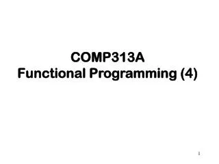 COMP313A Functional Programming (4)
