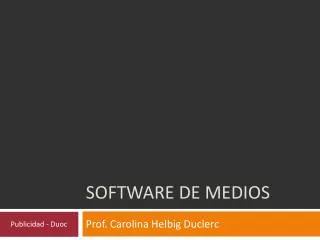 software de medios