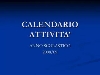 calendario attivita