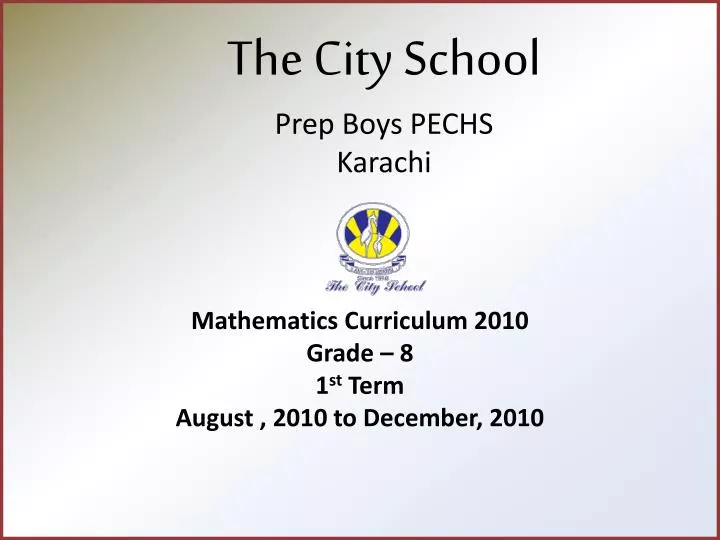 the city school prep boys pechs karachi