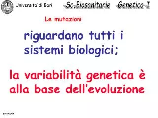 le mutazioni