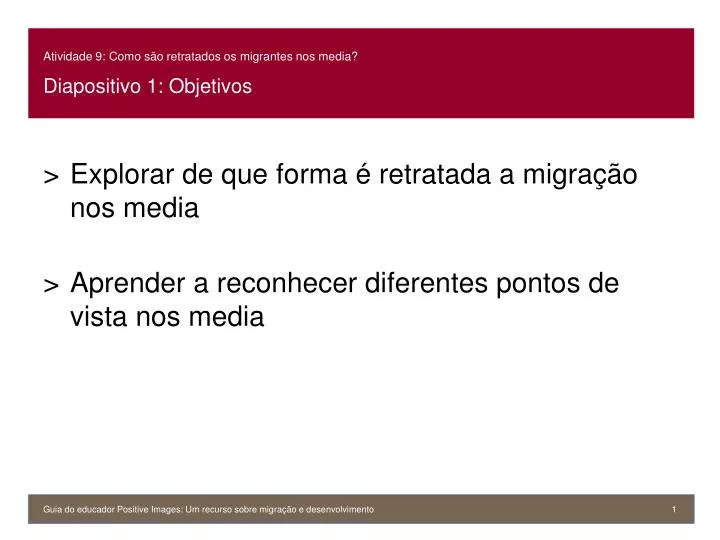 atividade 9 como s o retratados os migrantes nos media diapositivo 1 objetivos