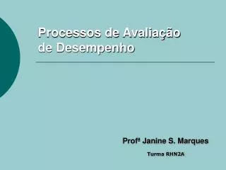 processos de avalia o de desempenho