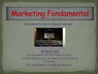 marketing fondamental