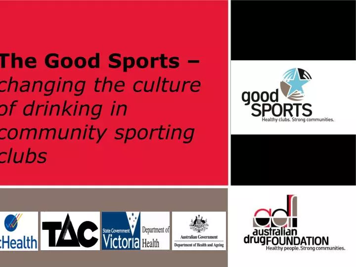 the good sports changing the culture of drinking in community sporting clubs