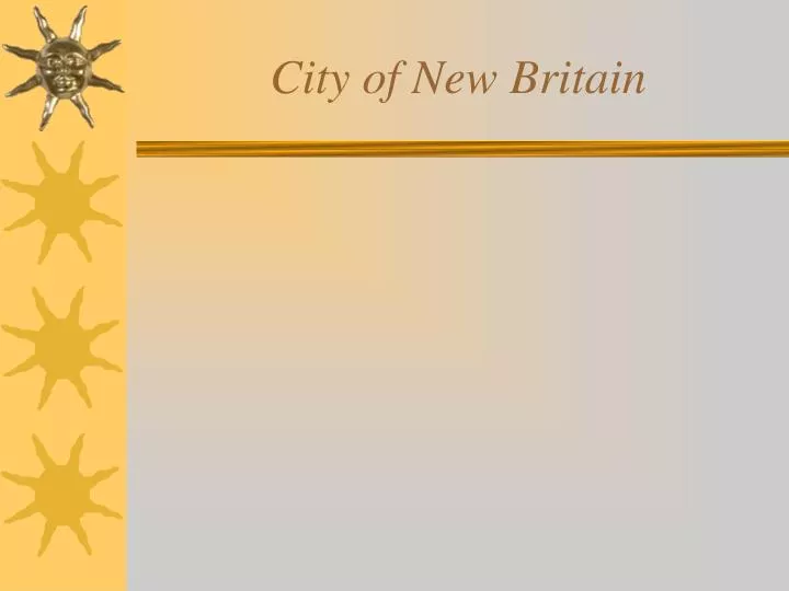 city of new britain